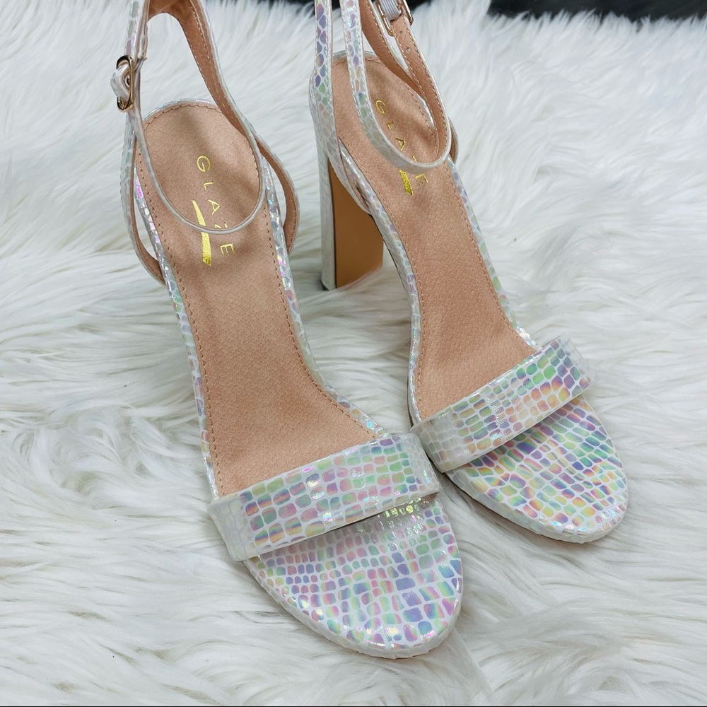 White snake iridescent heel - Picture 7 of 7